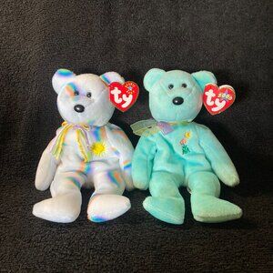 Ty Beanie Babies Cheery and Ariel Bears